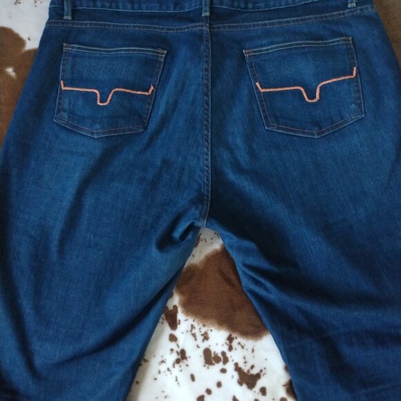 Women's LOLA Kimes Ranch Mid Rise Raw Hem Flare Jeans 16/32 - Picture 3 of 7